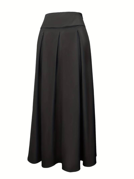 Classic Pleated Maxi Skirt