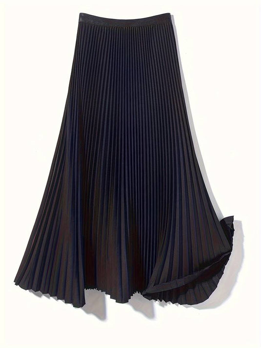 Chic Pleated Midi Skirt