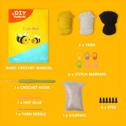 Busy Bee Amigurumi Kit - Perfect for Beginners