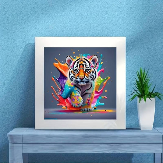 Colorful Tiger 5D Diamond Painting Kit