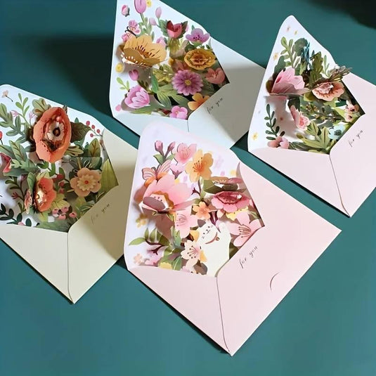 Floral Pop-Up Greeting Card