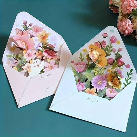 Floral Pop-Up Greeting Card