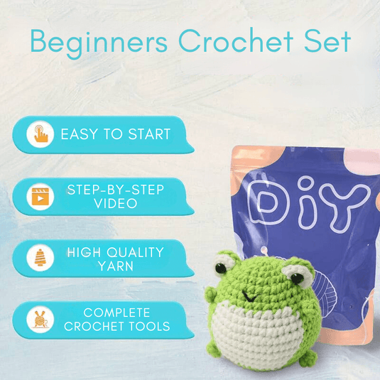 Froggy Crochet Kit - Beginners Friendly