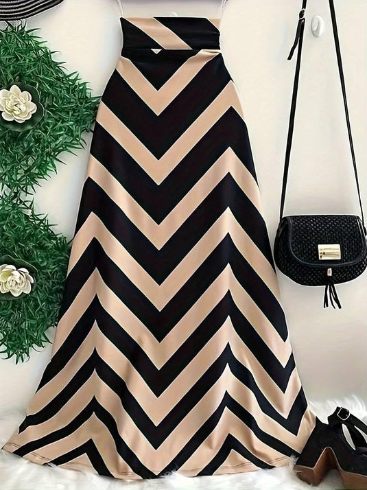 Chevron Elegance Skirt