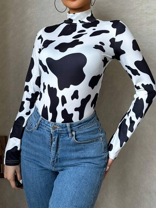 Amelia™ Printed Long Sleeve Bodysuit