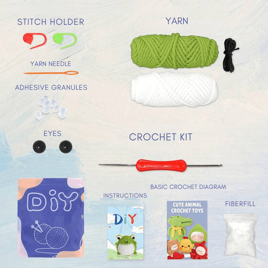 Froggy Crochet Kit - Beginners Friendly