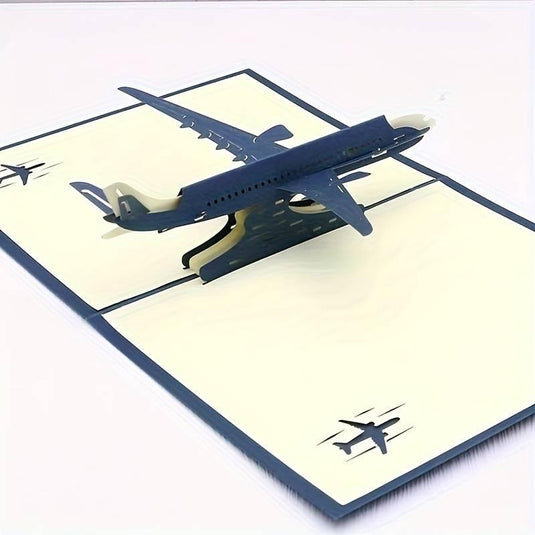 Airplane 3D Pop-Up Greeting Card