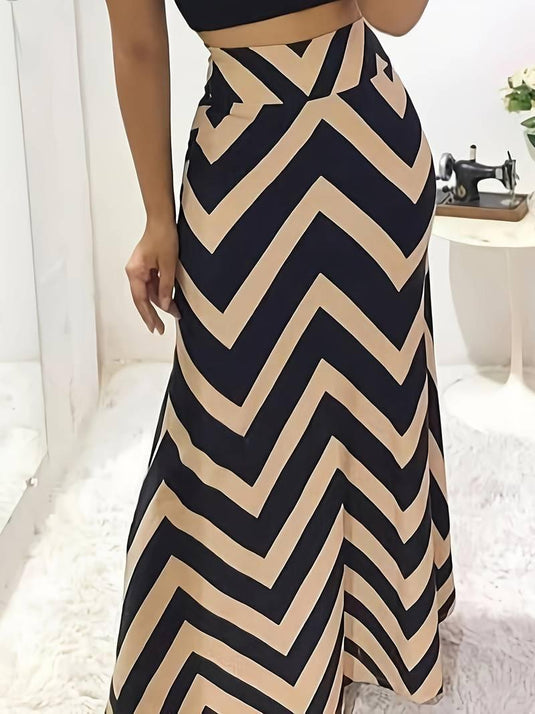 Chevron Elegance Skirt