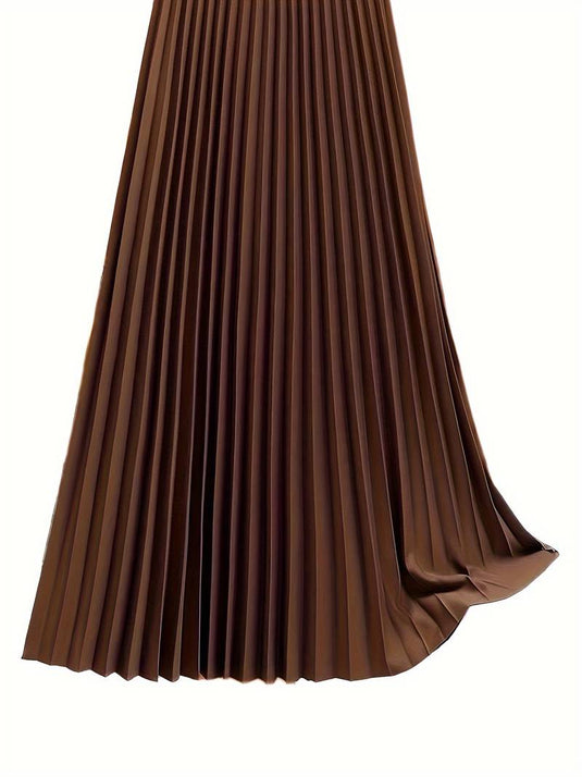 Chic Pleated Midi Skirt