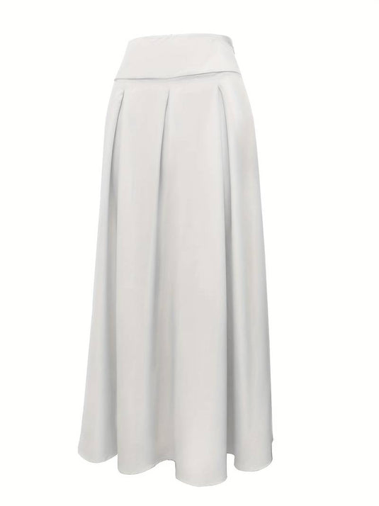 Classic Pleated Maxi Skirt