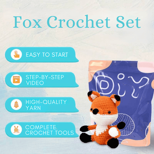 Fox Crochet Kit - Beginner Friendly