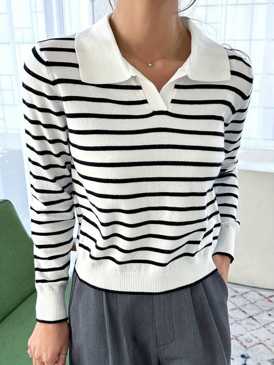 Striped Knit Sweater