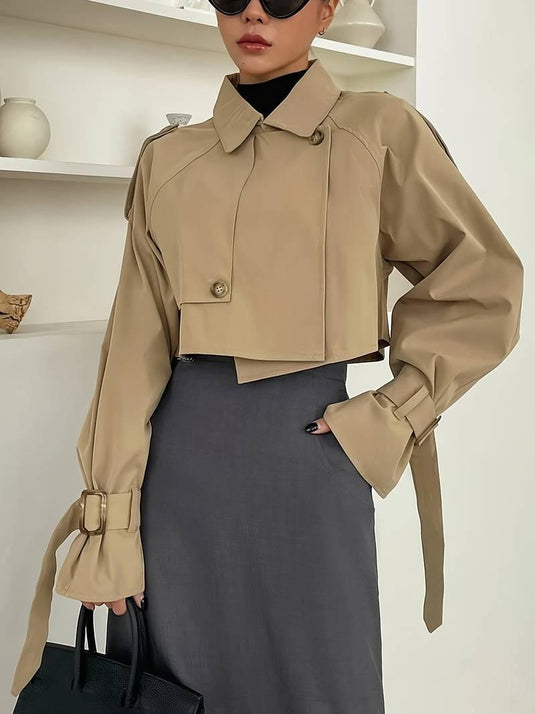 Orla™ Classic Cropped Trench Jacket