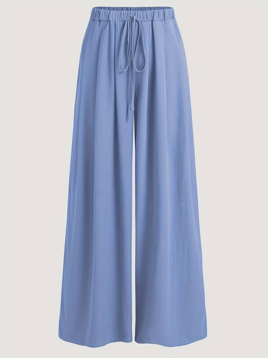 Wide-Leg Comfort Flowy Pants