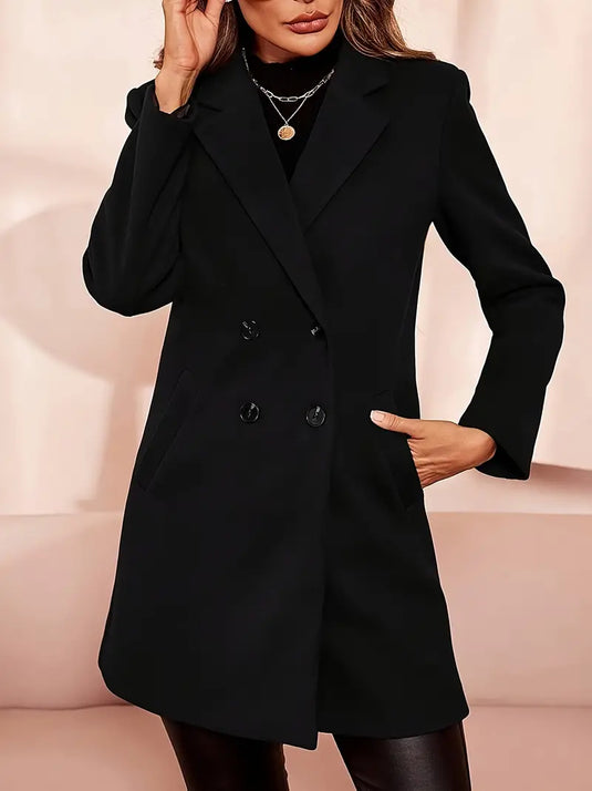 Double-Breasted Tailored Coat