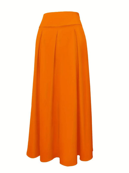 Classic Pleated Maxi Skirt