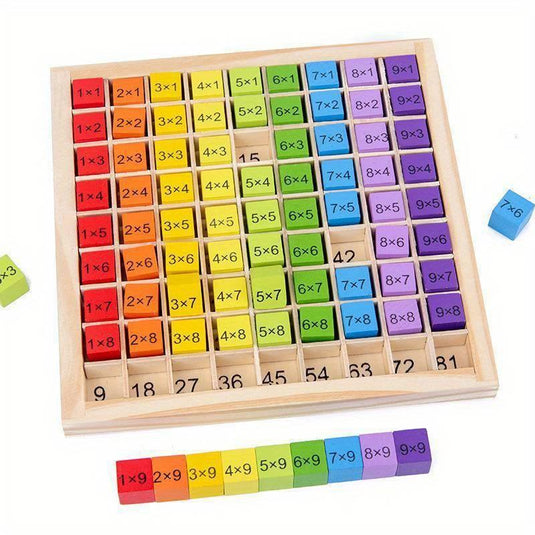 Montessori Wooden Multiplication Table