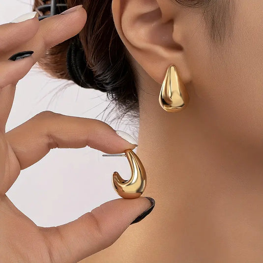 Teardrop Hoop Earrings