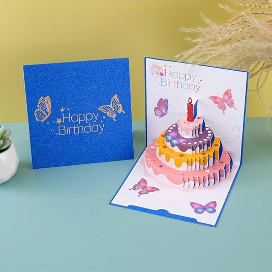 3D Pop-Up Birthday Cake Card