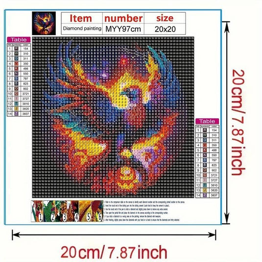 Fiery Phoenix 5D Diamond Painting Kit