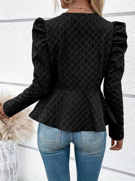 Imara™ Fiited Peplum Zip-Up Blazer