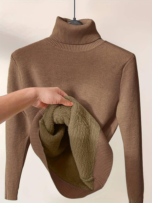 Zoey™ Fleece-Lined Turtleneck