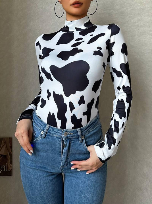 Amelia™ Printed Long Sleeve Bodysuit