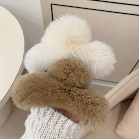 Plush Faux Fur Hair Clip™