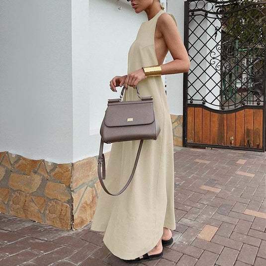 Khaki Loose Dress