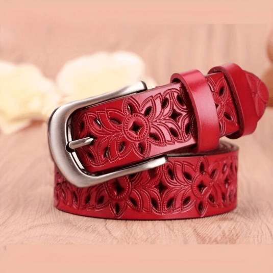 Floral Embossed Belt