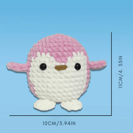 Pink Penguin Crochet Kit - Beginner Friendly