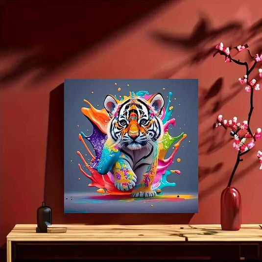 Colorful Tiger 5D Diamond Painting Kit