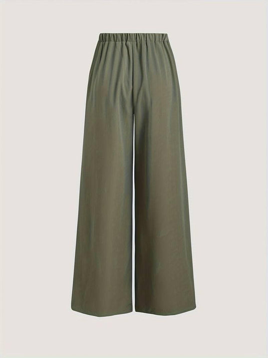 Wide-Leg Comfort Flowy Pants