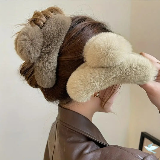 Plush Faux Fur Hair Clip™