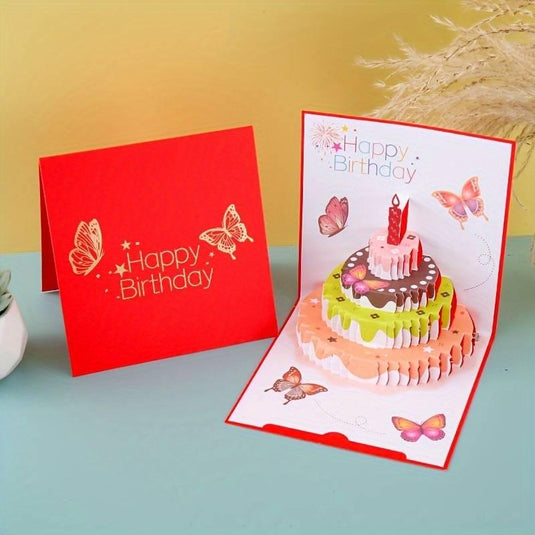 3D Pop-Up Birthday Cake Card