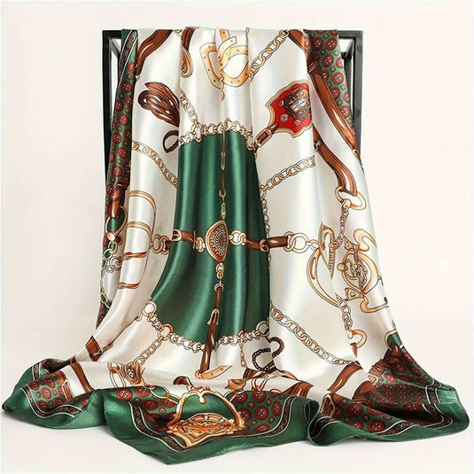 Equestrian Elegance Silk Scarf