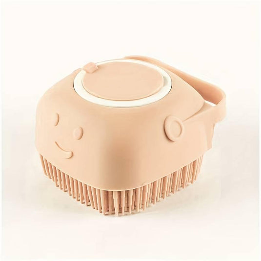 Pet Bath Brush with Soap Dispenser