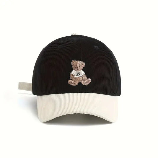 Teddy Bear Corduroy Cap