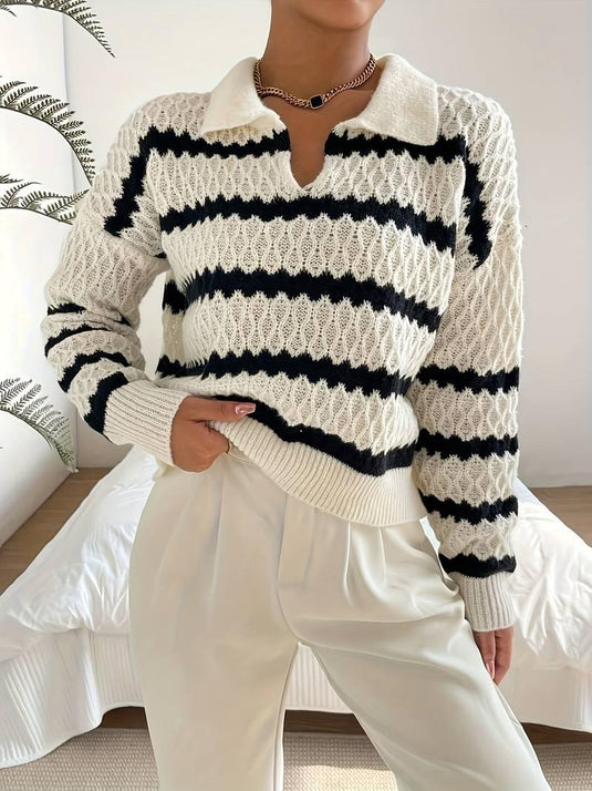 Timeless Striped Knit Sweater