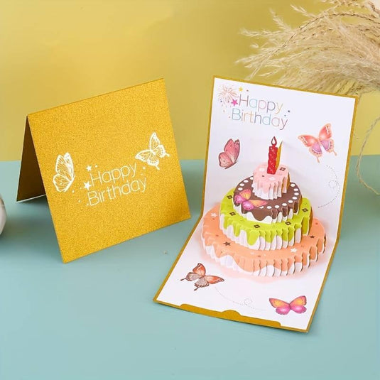 3D Pop-Up Birthday Cake Card