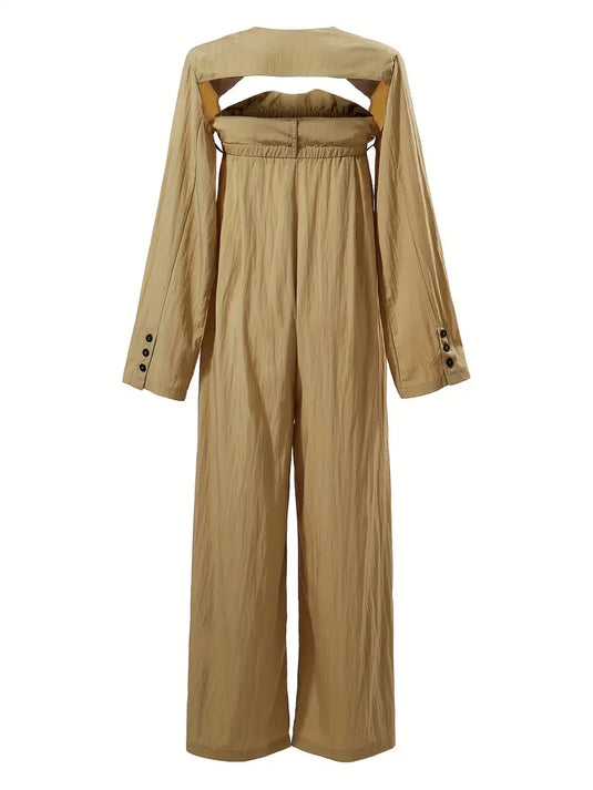 Wide Leg Jumpsuit Set