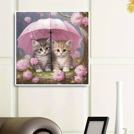 Kitten Umbrella 5D Diamond Painting