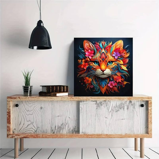 Orange Cat 5D Diamond Painting Kit