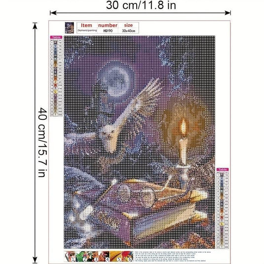 Enchanted Night Owl 5D Diamond Painting Kit