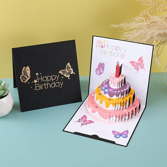 3D Pop-Up Birthday Cake Card