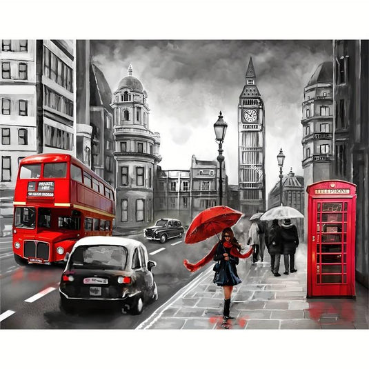 London Street Scene 5D Diamond Painting Kit