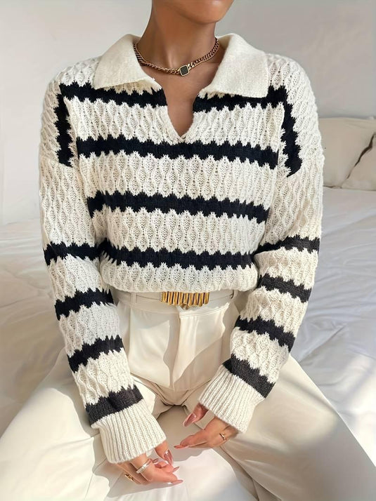 Timeless Striped Knit Sweater