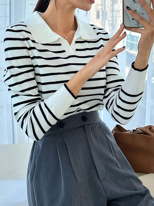 Striped Knit Sweater