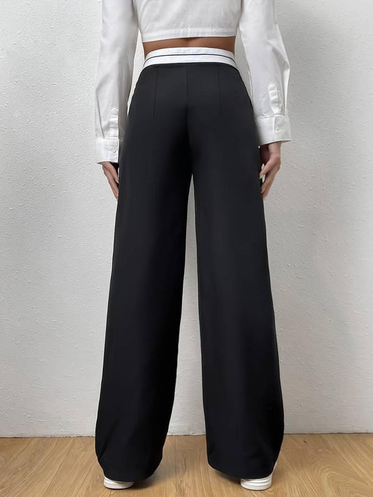 Tailored Wide-Leg Pants