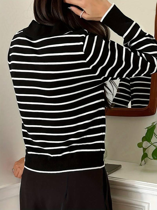 Striped Knit Sweater